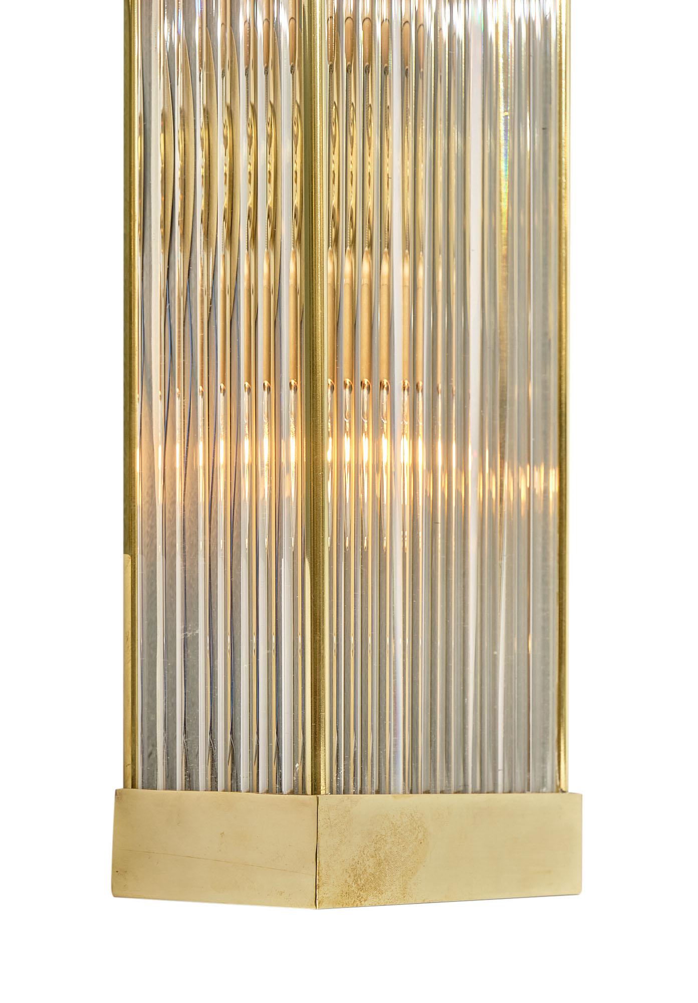 Italian Murano Glass Rod Sconces For Sale