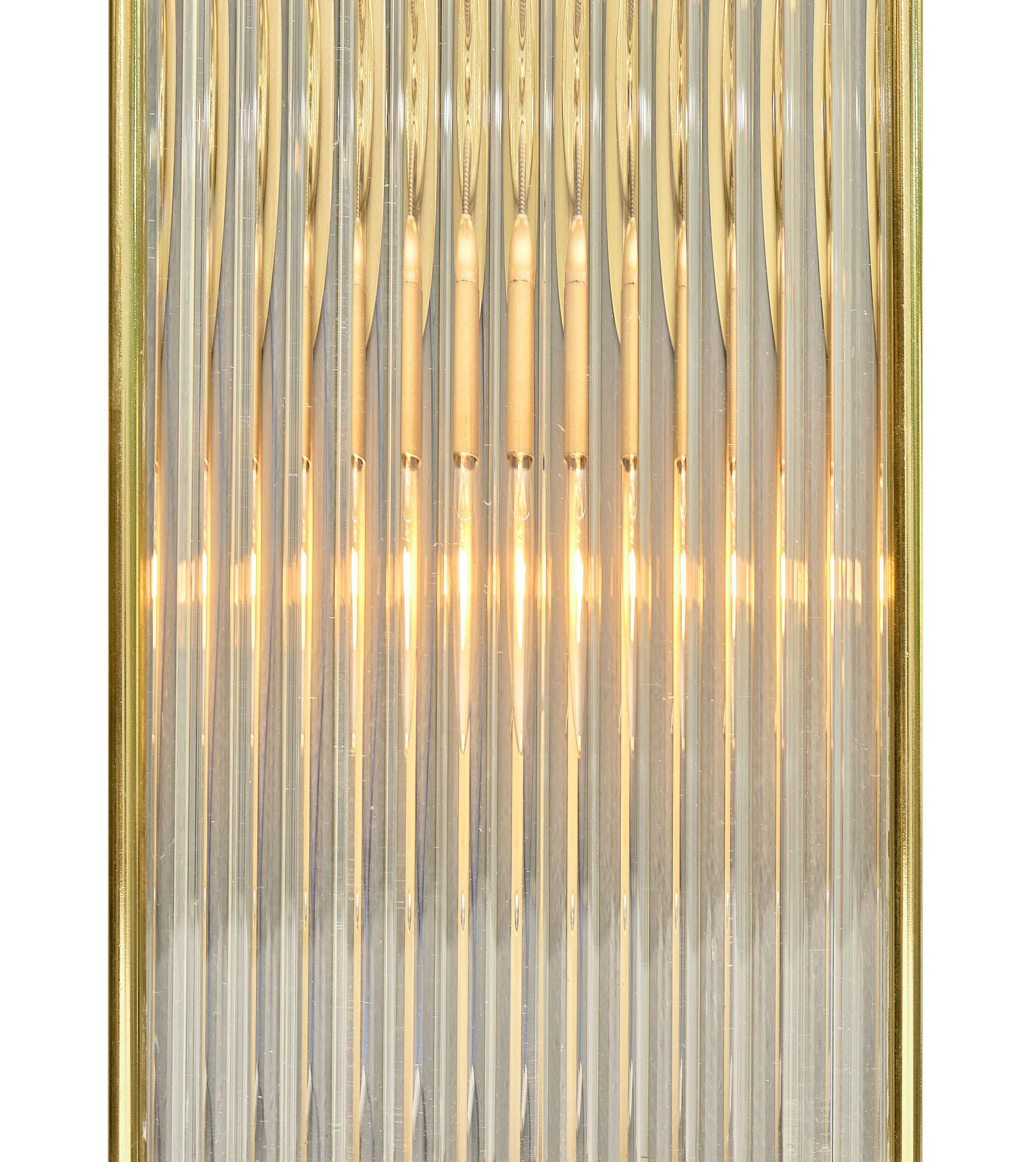 Apliques de varilla de cristal de Murano en venta 2