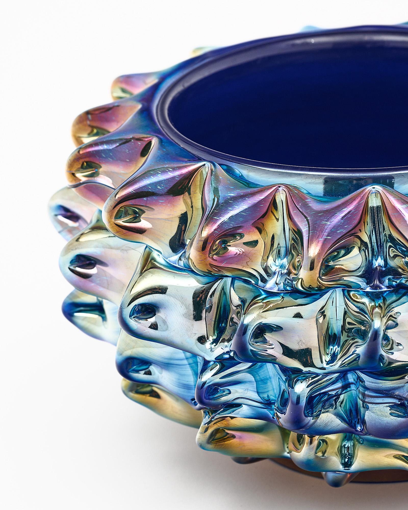 Murano Glass Rostrate Blue Bowls For Sale 3