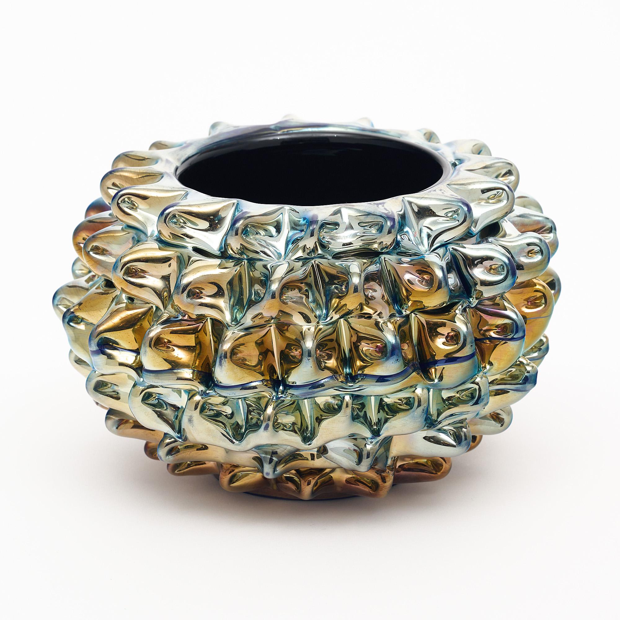 Modern Murano Glass Rostrate Bowl For Sale