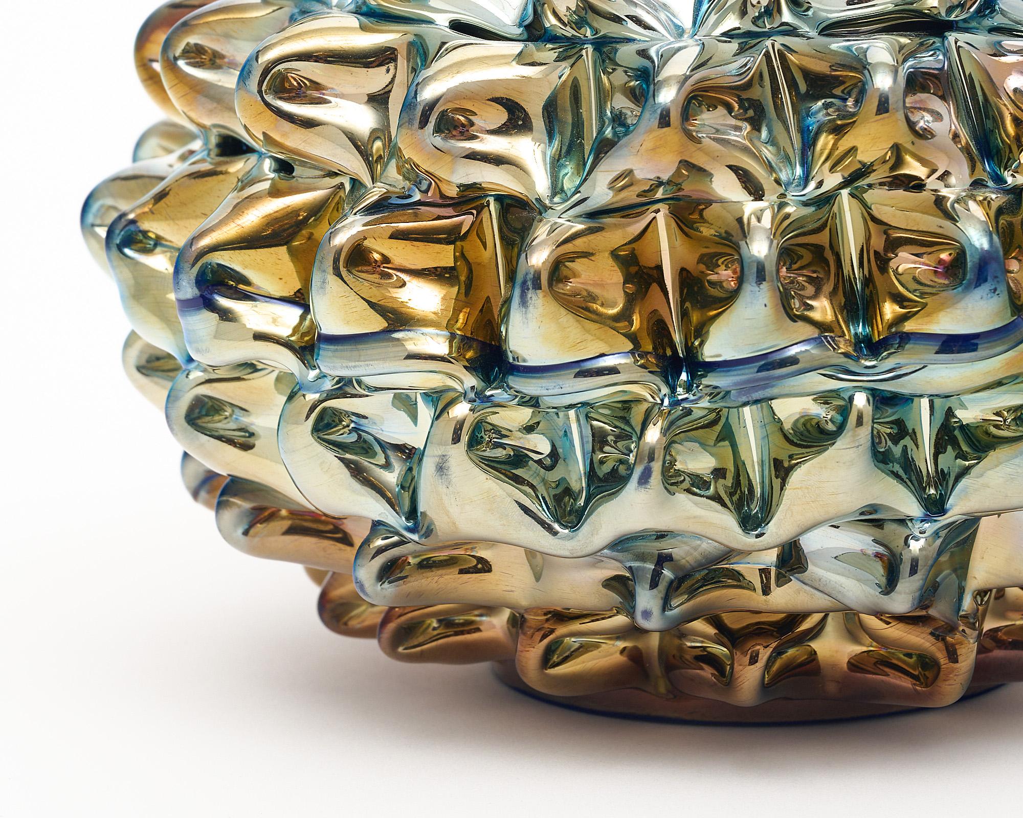 Italian Murano Glass Rostrate Bowl For Sale
