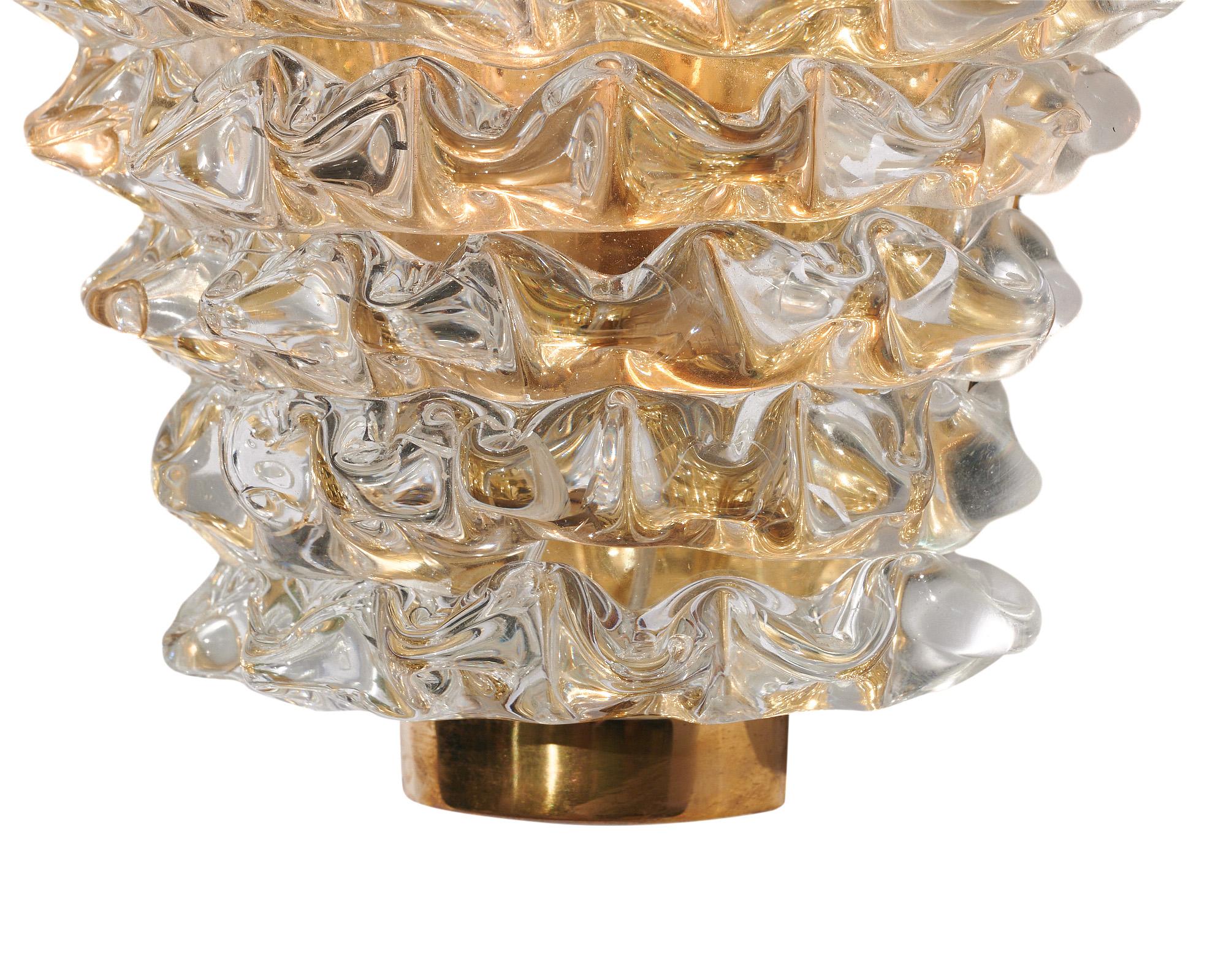 Contemporary Murano Glass Rostrate Sconces For Sale