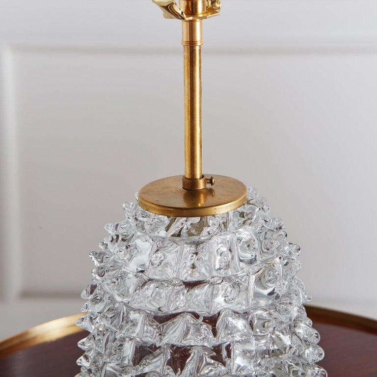 Murano Glass Rostrate Table Lamp Attributed to Barovier and Toso at 1stDibs