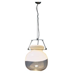 Murano Glass Round Pendant Lamp by Toni Zuccheri for VeArt. Italy, 1970s