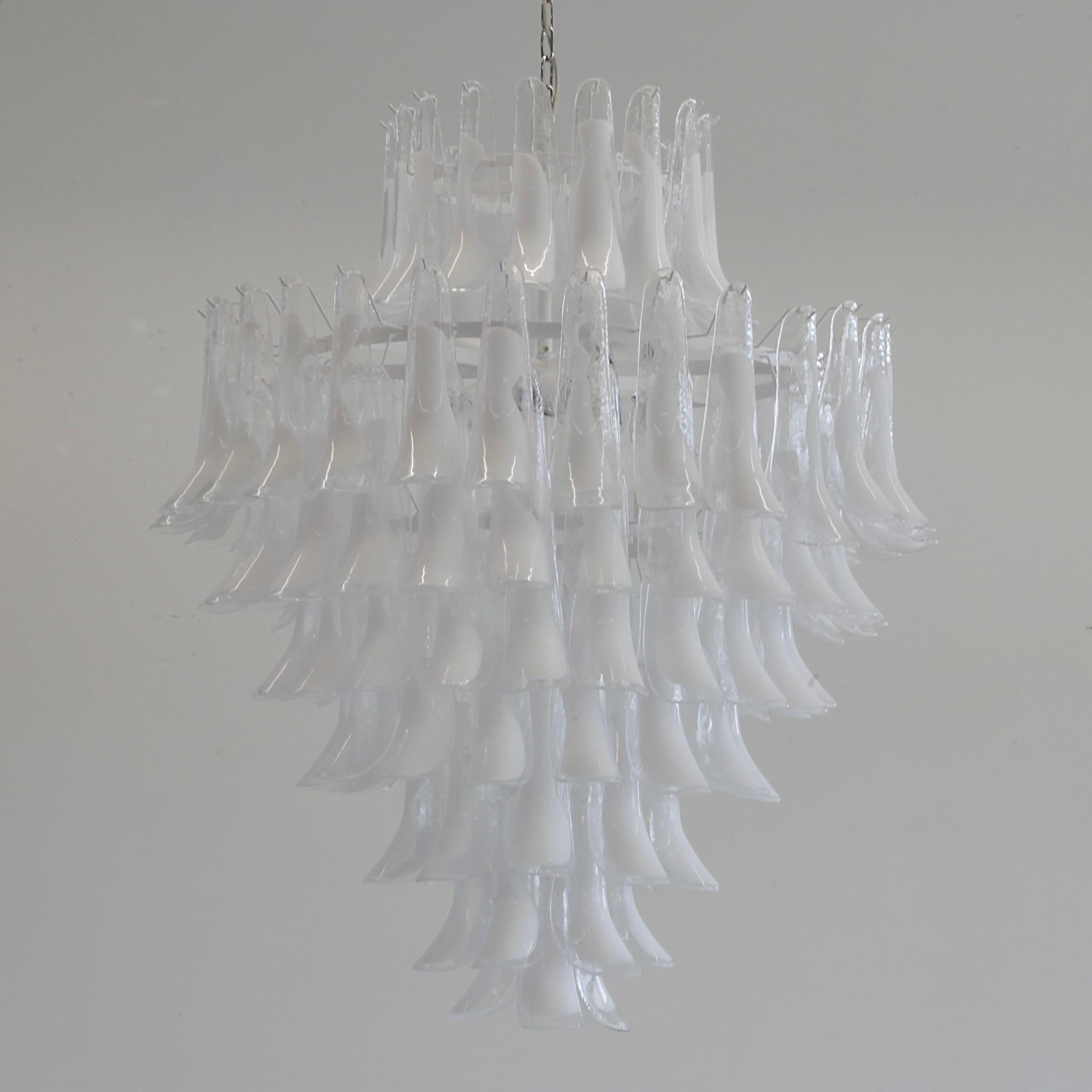 Italian MURANO Glass Saddle Form eight-tier Chandelier