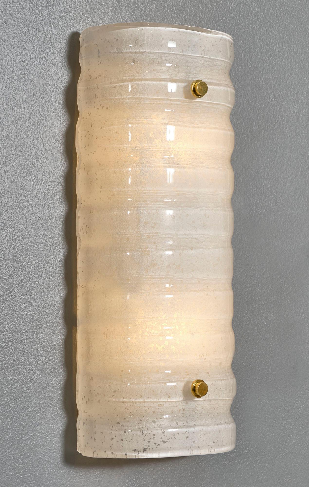 Contemporary Murano Glass “Scavo” Sconces For Sale