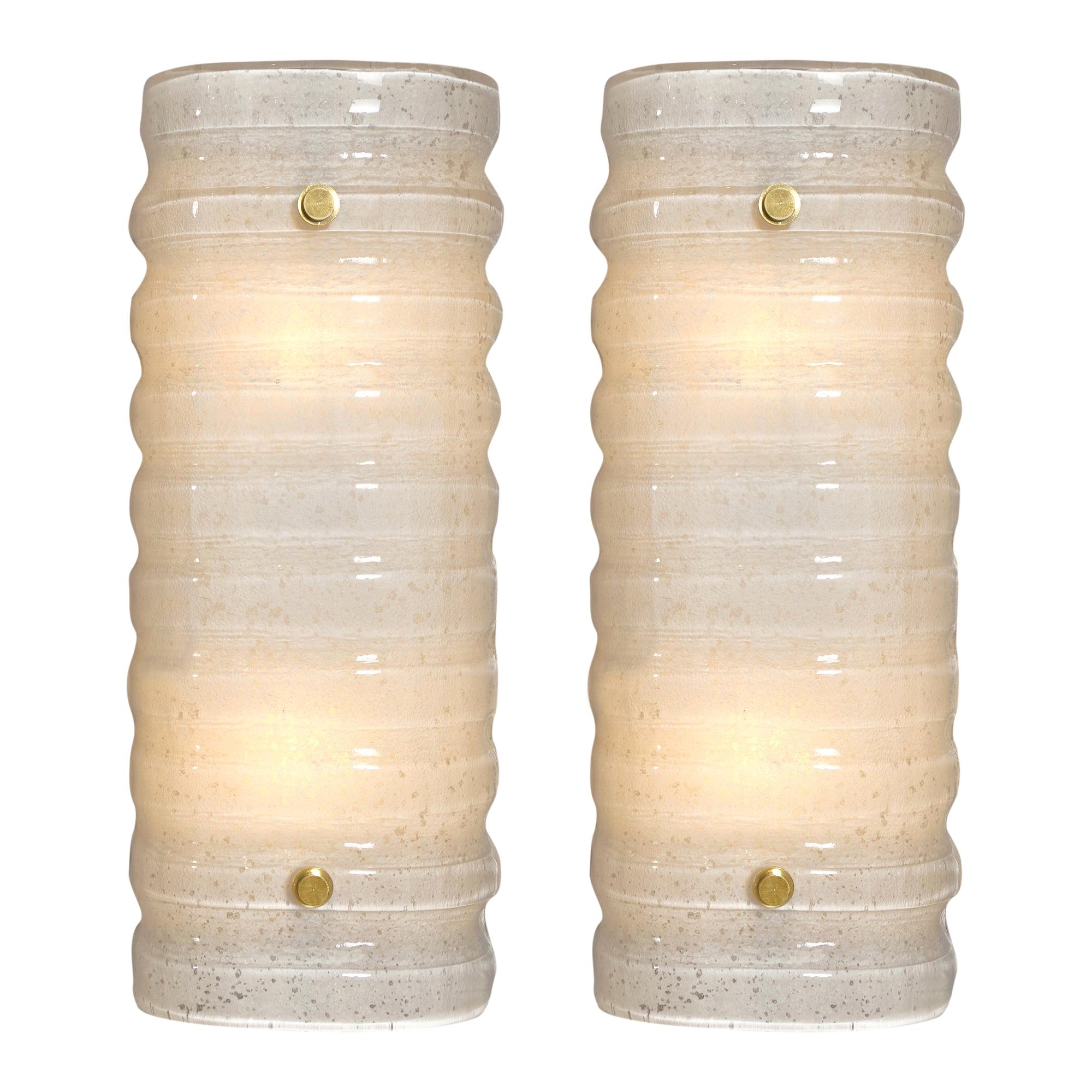 Murano Glass “Scavo” Sconces For Sale