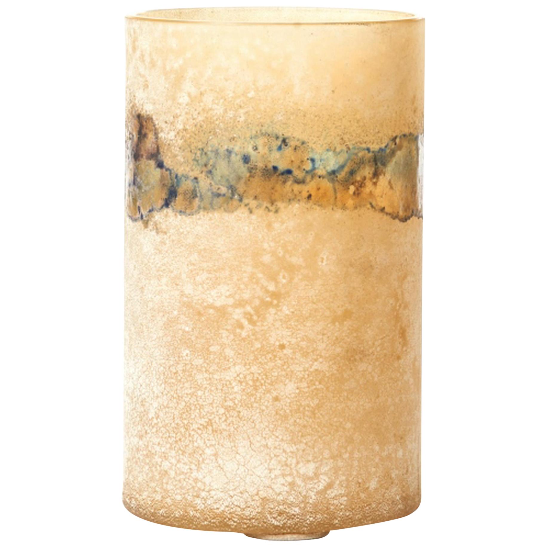 Murano Glass "Scavo" Vase by Alfredo Barbini