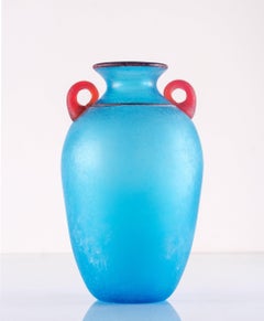 Murano Glass Scavo Vase by Carlo Moretti, Italy
