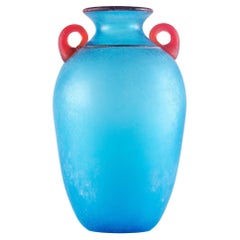 Murano Glass Scavo Vase by Carlo Moretti, Italy