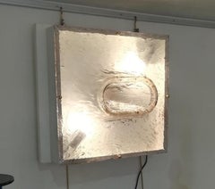 Murano Glass Sconce on Metal Box