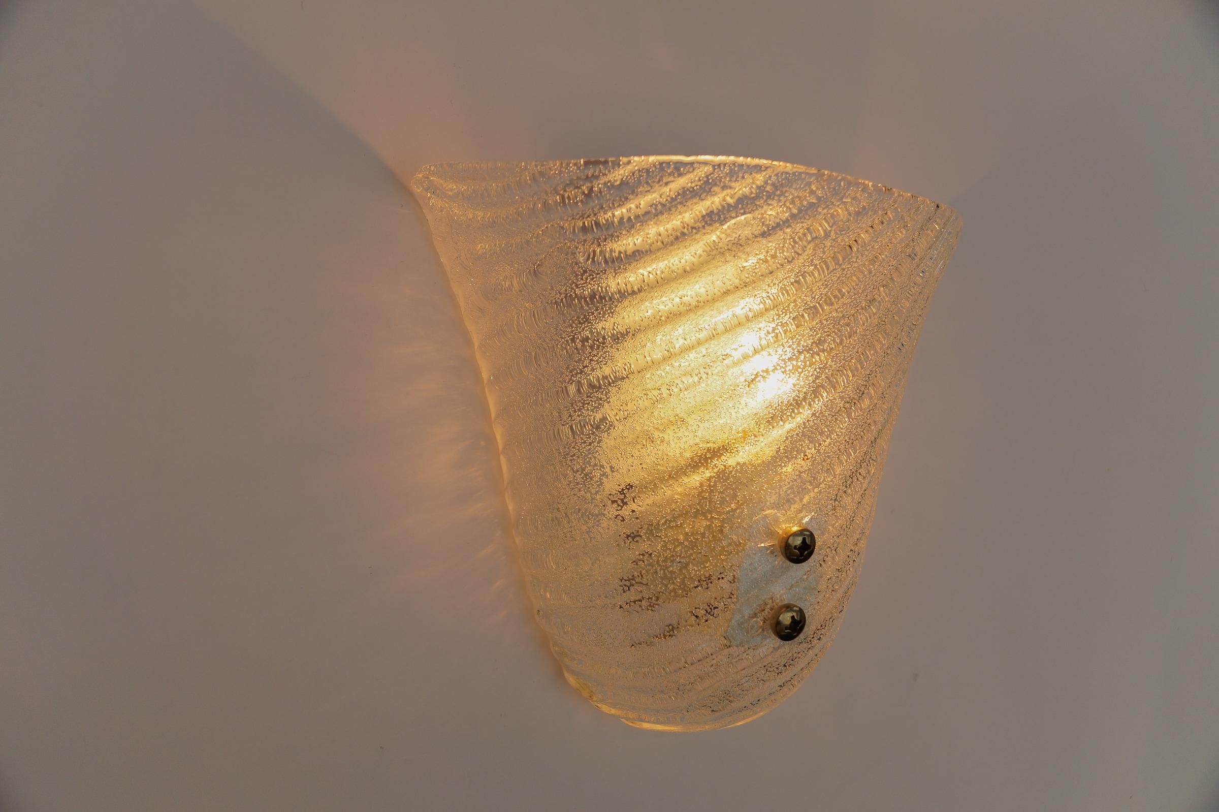 Murano Glass Sconce or Wall Lamp, 1960s Italy For Sale 3