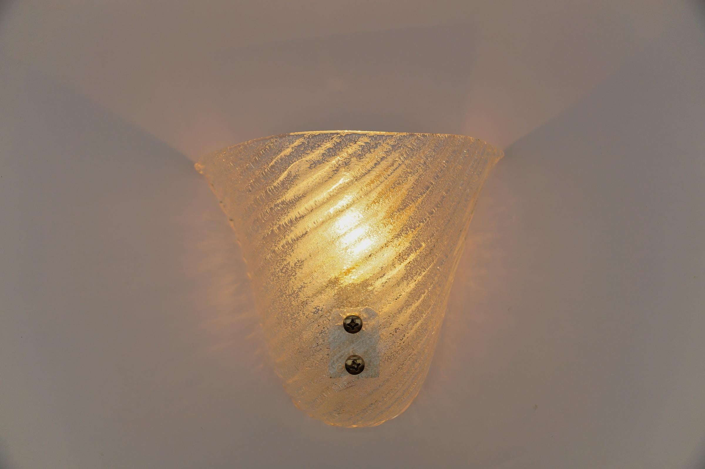 Italian Murano Glass Sconce or Wall Lamp, 1960s Italy For Sale