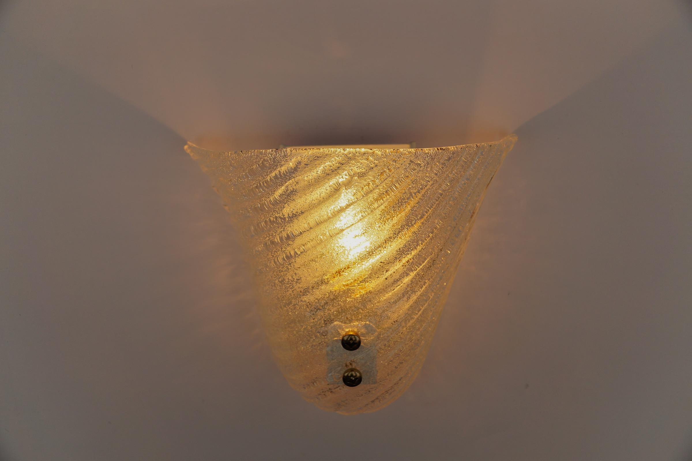 Mid-20th Century Murano Glass Sconce or Wall Lamp, 1960s Italy For Sale