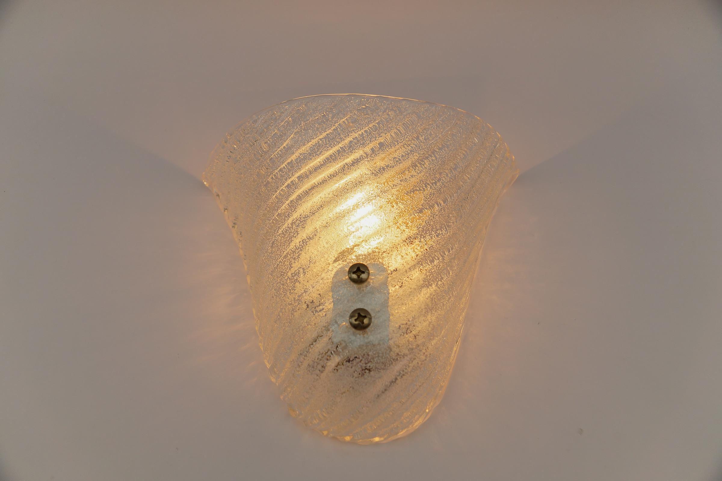 Murano Glass Sconce or Wall Lamp, 1960s Italy For Sale 1