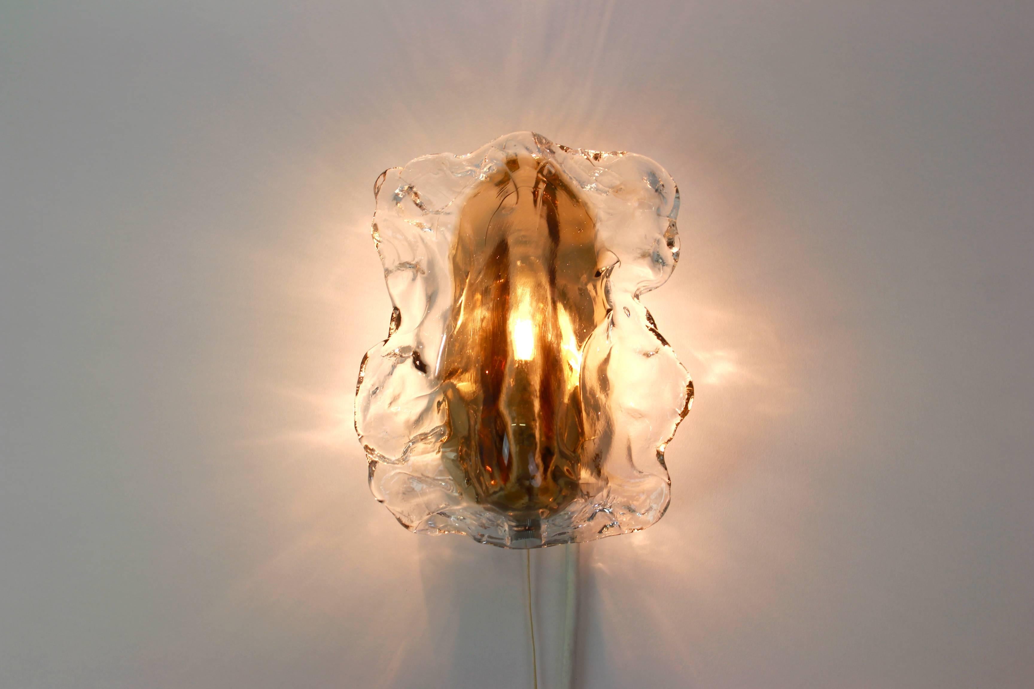 Murano Glass Sconce Wall Light by Kalmar, Austria, 1960s In Good Condition In Aachen, NRW