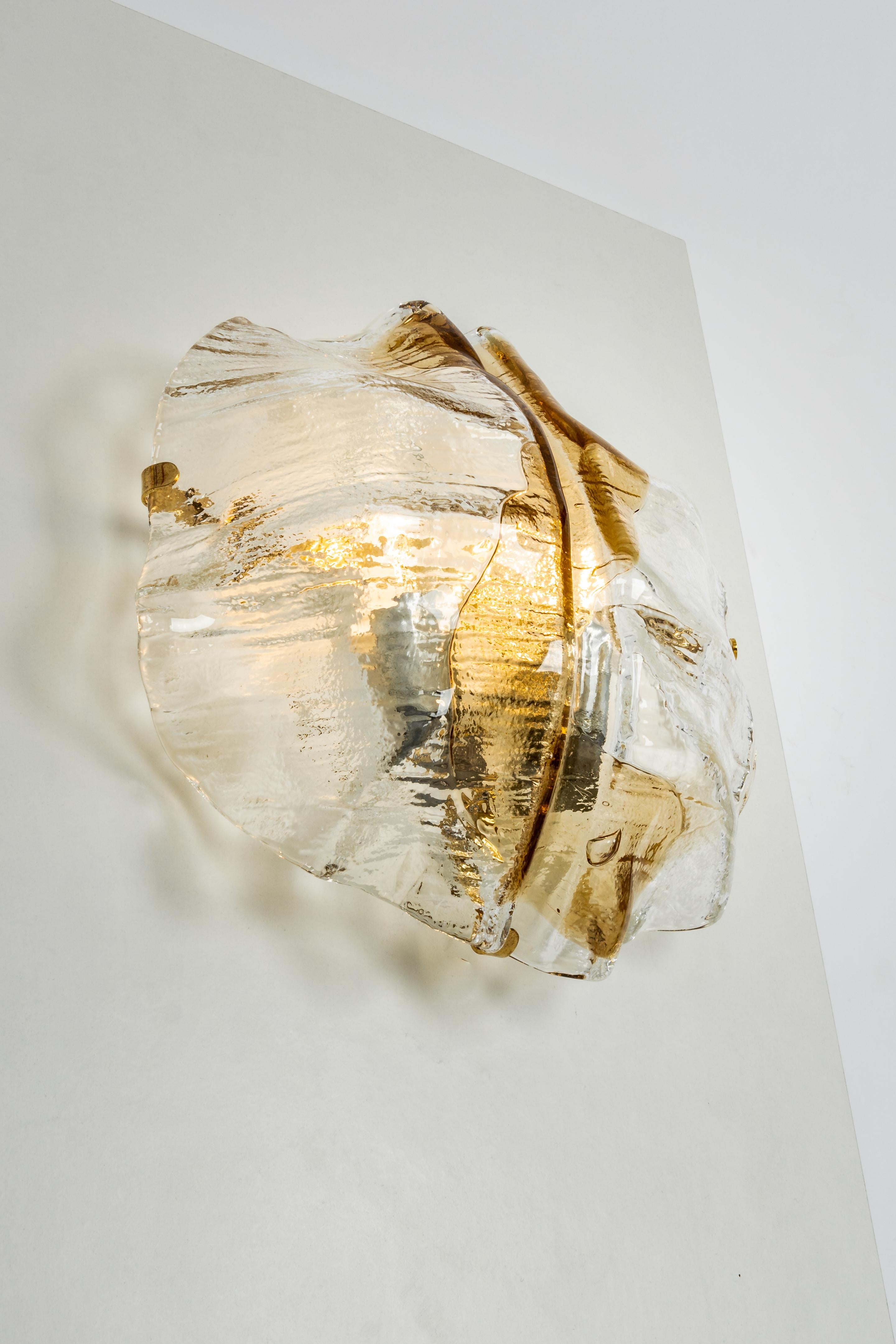 Murano Glass Sconce Wall Light by Kalmar, Austria, 1960s In Good Condition In Aachen, NRW