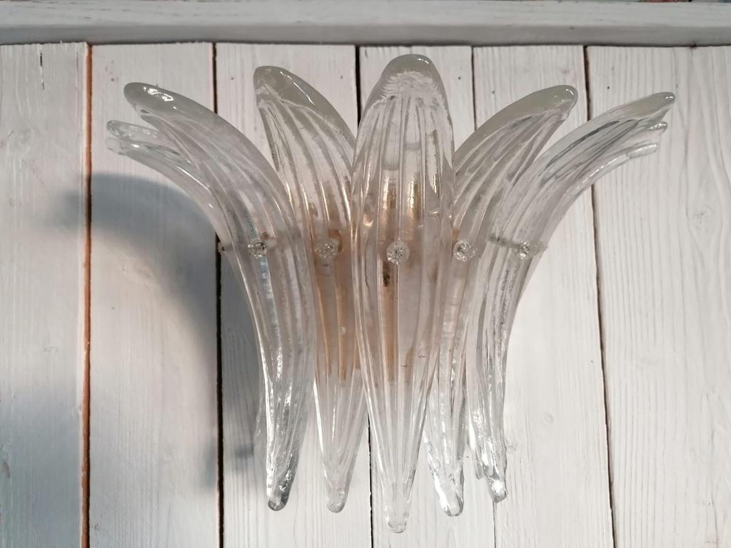Italian Murano Glass Sconce Wall Light  For Sale