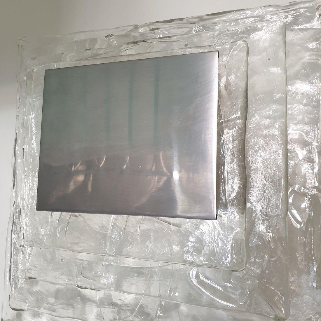 Apliques de cristal de Murano de Mazzega - un par en venta 4