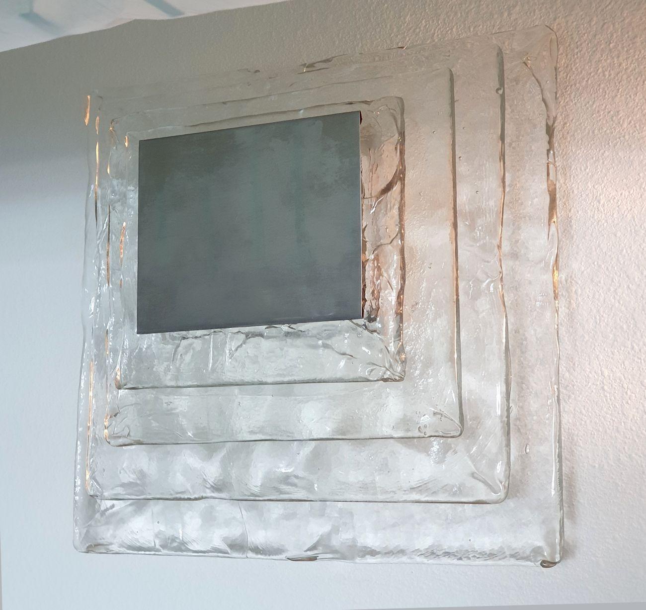 Apliques de cristal de Murano de Mazzega - un par Italiano en venta