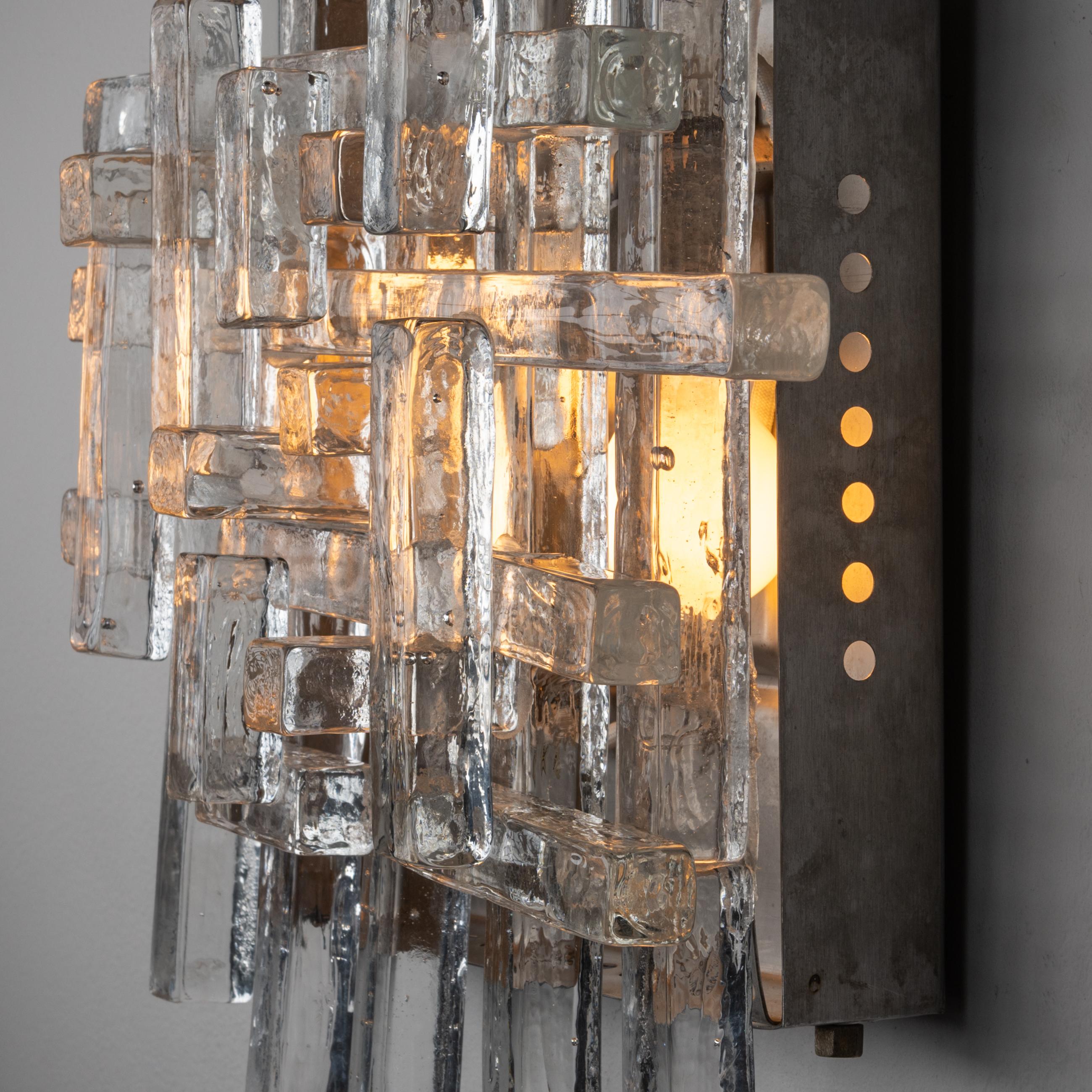 Italian Murano Glass Sconces by Poliarte