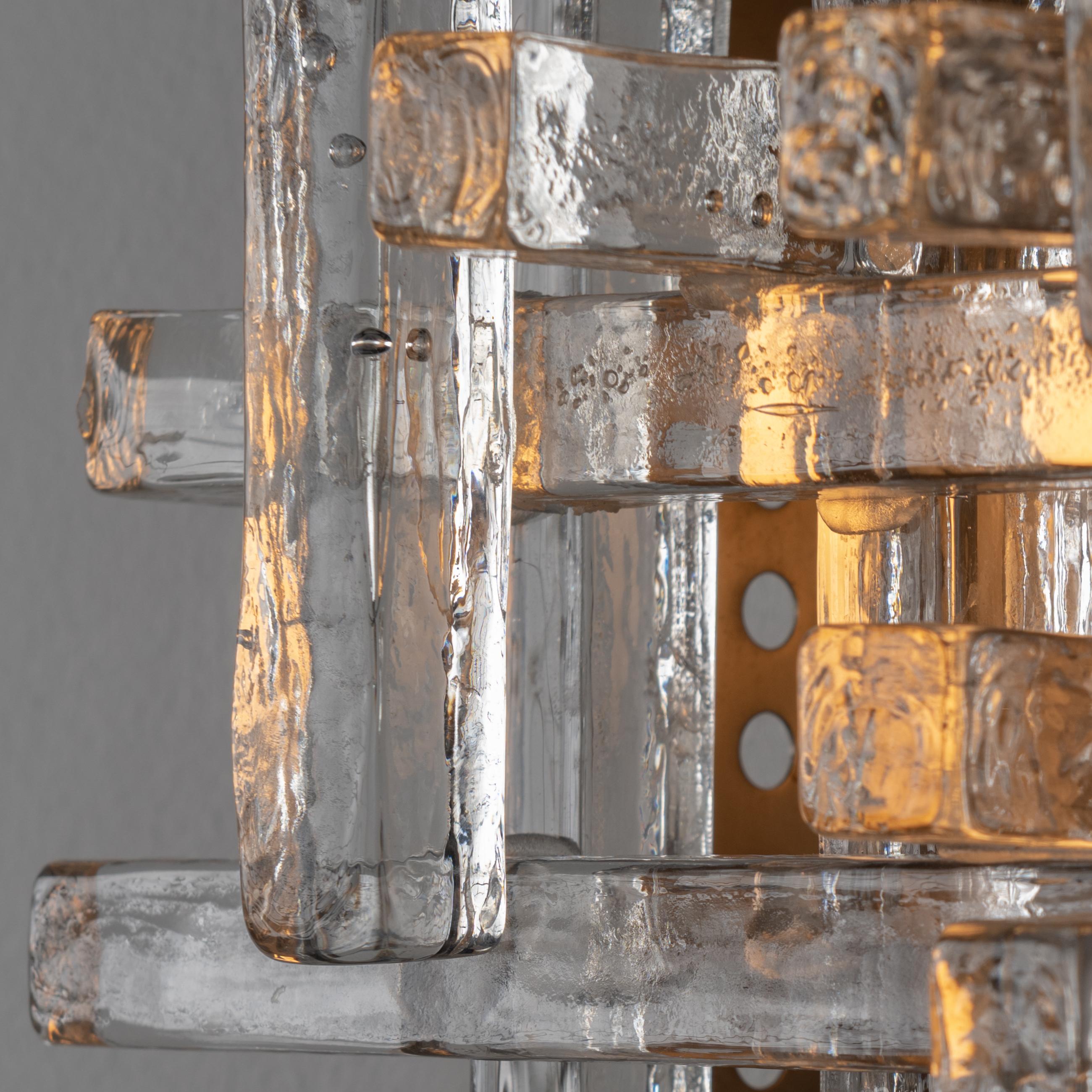 Aluminum Murano Glass Sconces by Poliarte