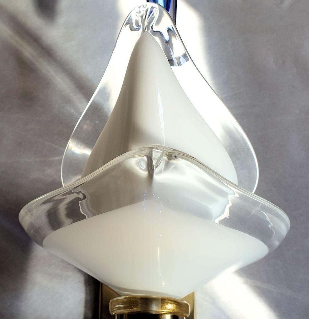 Paire d'appliques en verre de Murano par Seguso en vente 1