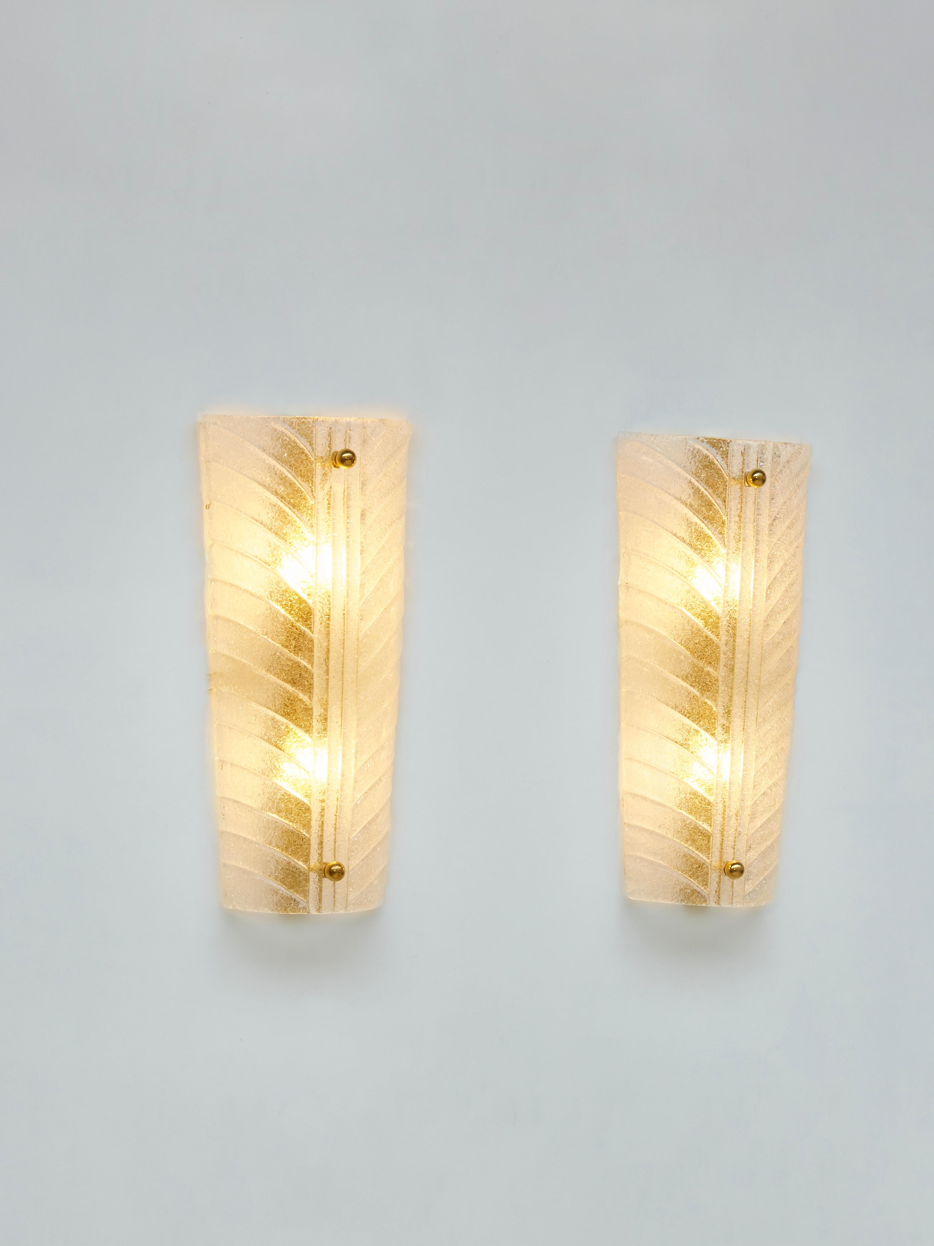 Contemporary Murano Glass Sconces by Studio Glustin For Sale