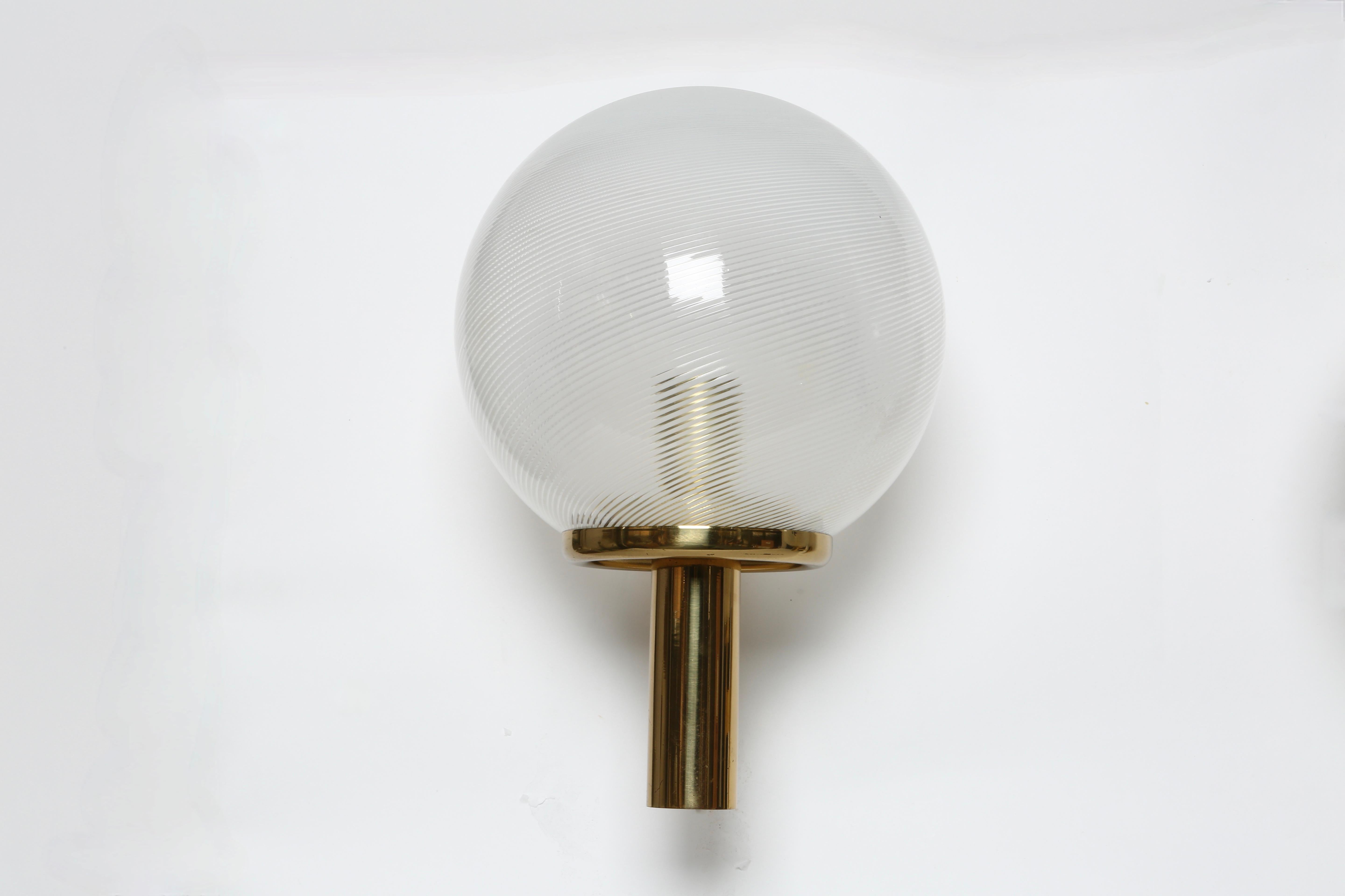 Apliques de cristal de Murano de Venini, un par Italia circa 1960s Italiano en venta