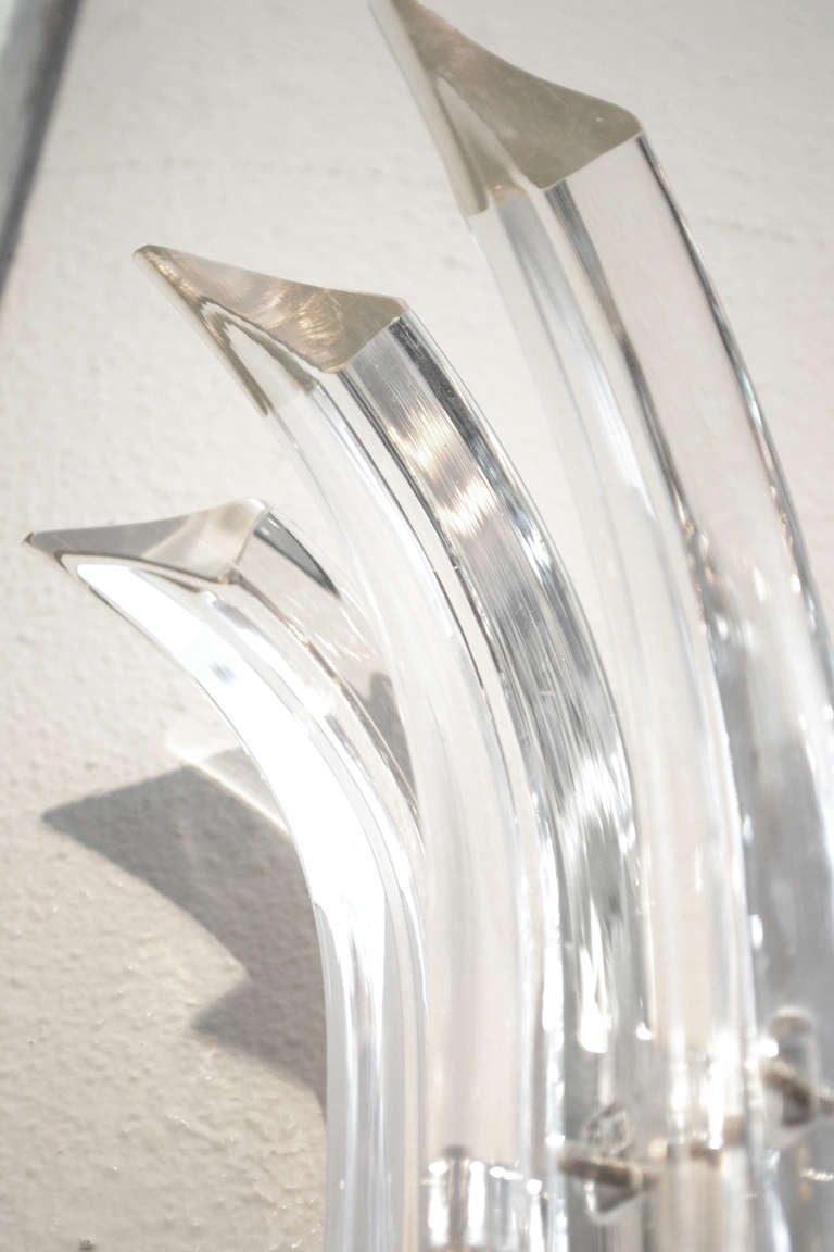 Apliques de cristal de Murano de Venini Acero en venta