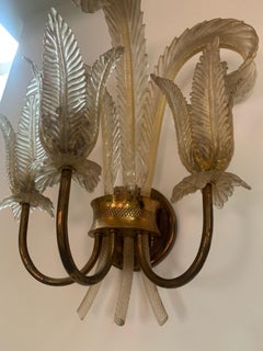 Murano glass sconces