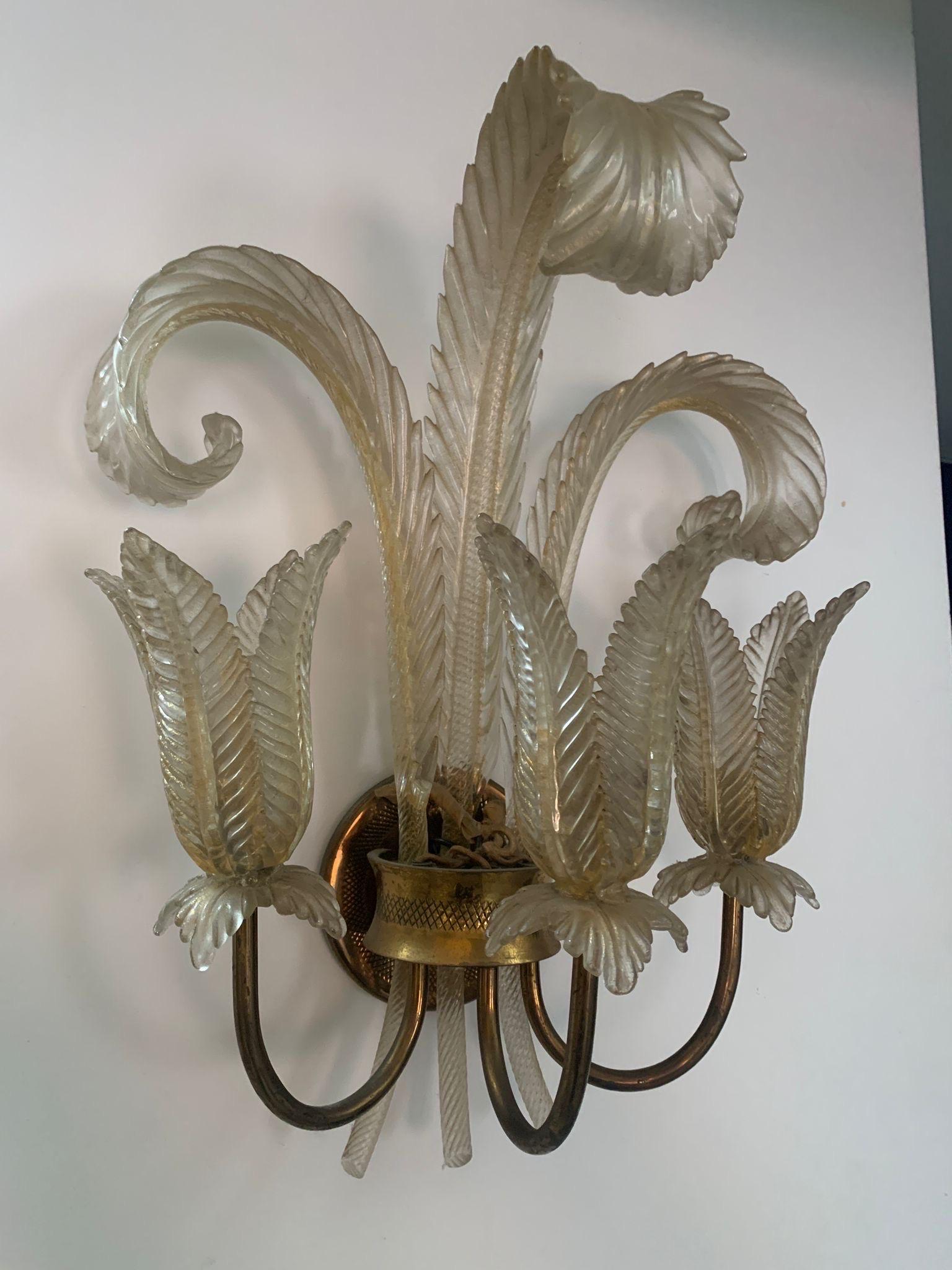 Other Murano glass sconces For Sale