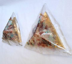 Murano glass sconces or flush mounts, Italy