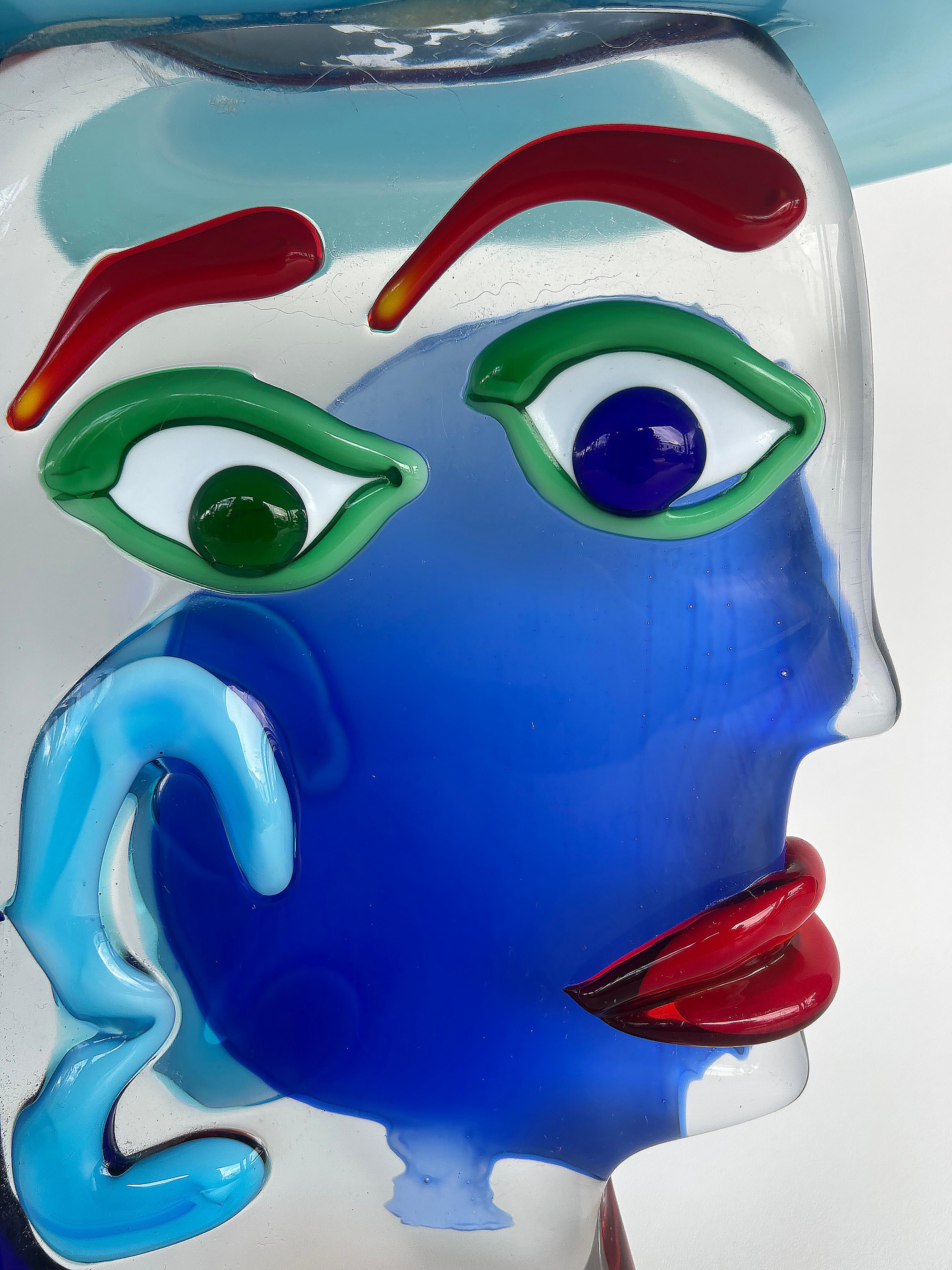 Murano Glass Sculpture After Picasso by Renato Anatra, Signed c1980 For Sale 3