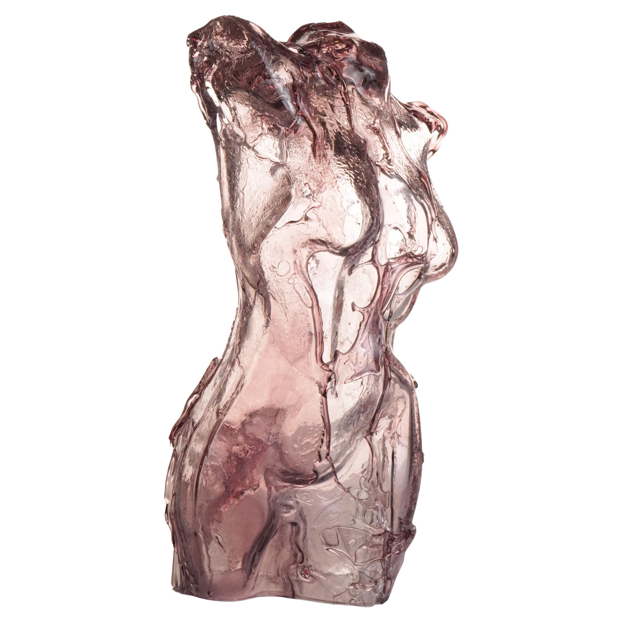 An exquisite expression of Murano glass artistry, Busto is a meticulously handcrafted female torso that fuses classical form with fluid, contemporary energy. Expertly shaped by master Venetian artisans using age-old techniques, this sculptural piece