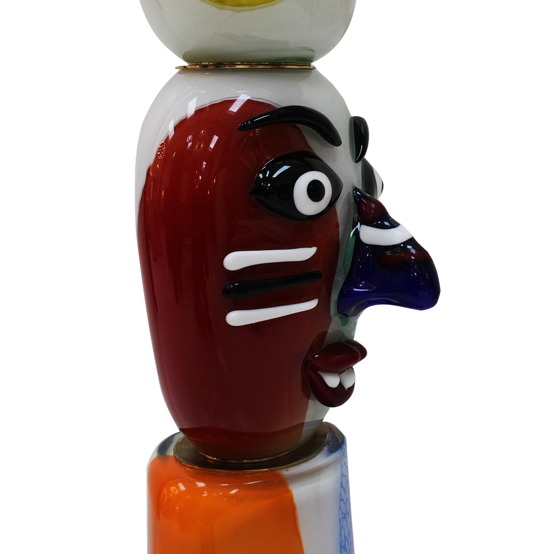Escultura de cristal de Murano de mediados de siglo de Alessandro Barbaro. Italia, años 70. en venta 3