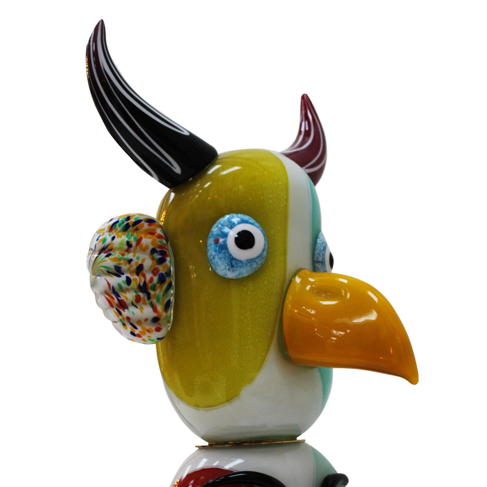 Escultura de cristal de Murano de mediados de siglo de Alessandro Barbaro. Italia, años 70. Cristal de Murano en venta