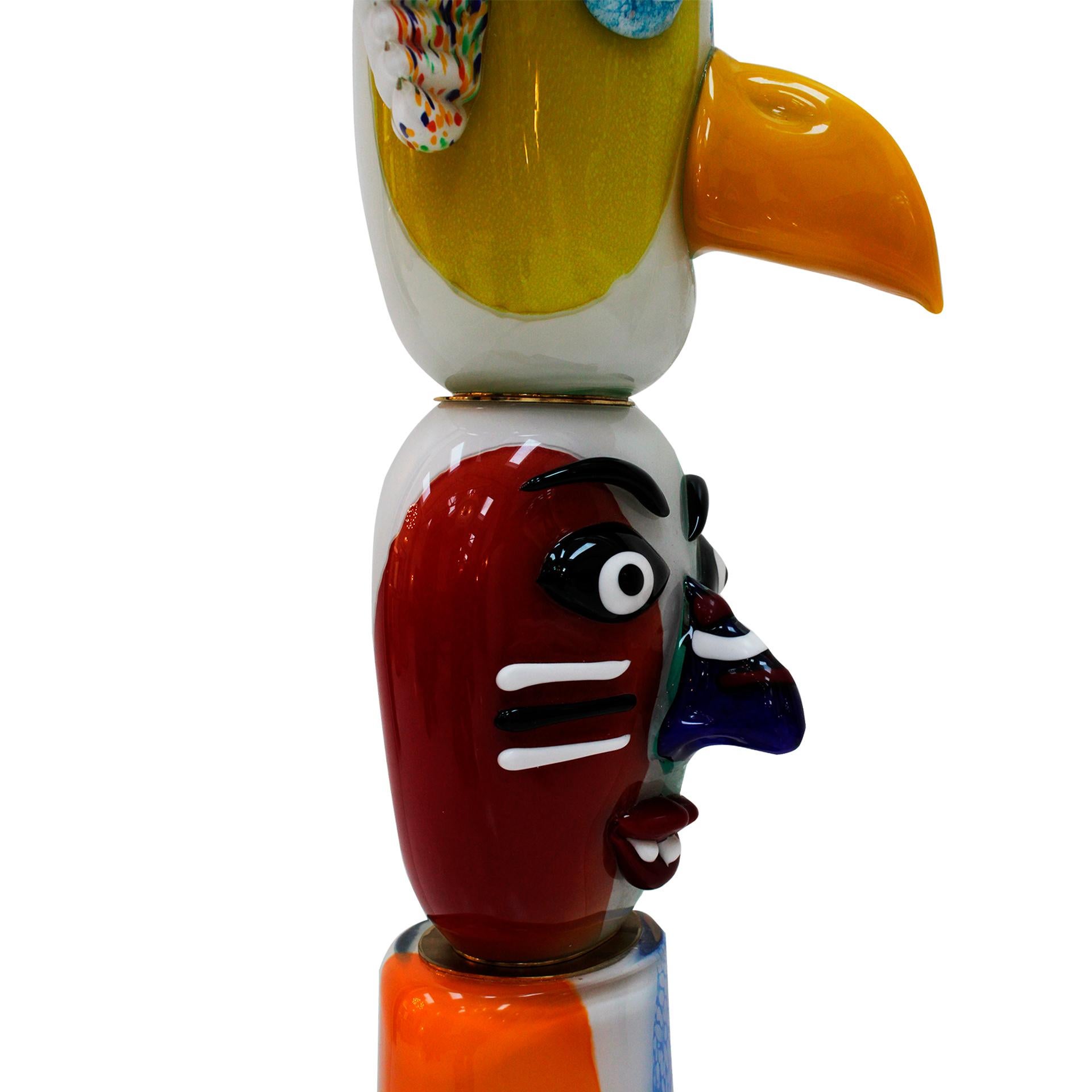 Escultura de cristal de Murano de mediados de siglo de Alessandro Barbaro. Italia, años 70. en venta 2
