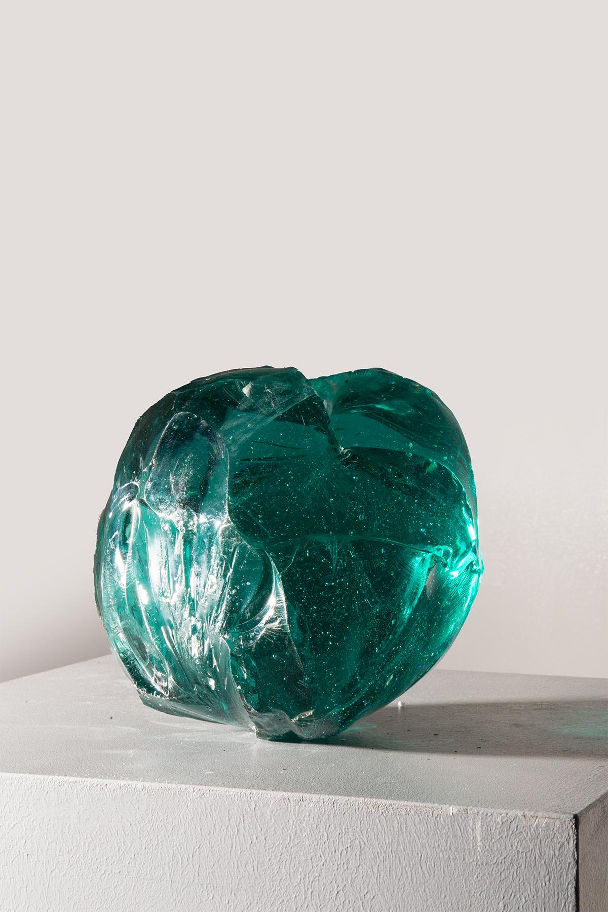 Discover an exquisite piece of Italian history with this Murano glass sculpture from the 1960s, a masterpiece embodying the depth of artistry and emotional resonance that has defined Murano glasswork for centuries. This sculpture captures the