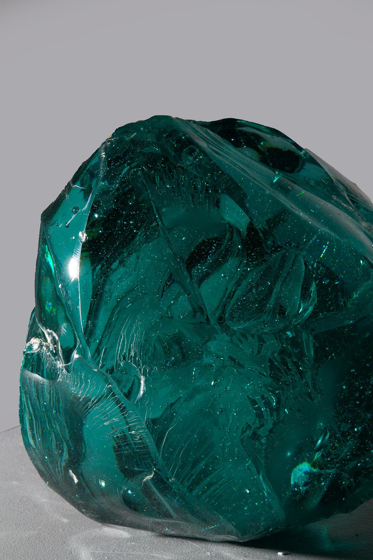 Mid-20th Century Italian Murano Glass Sculpture in crystal