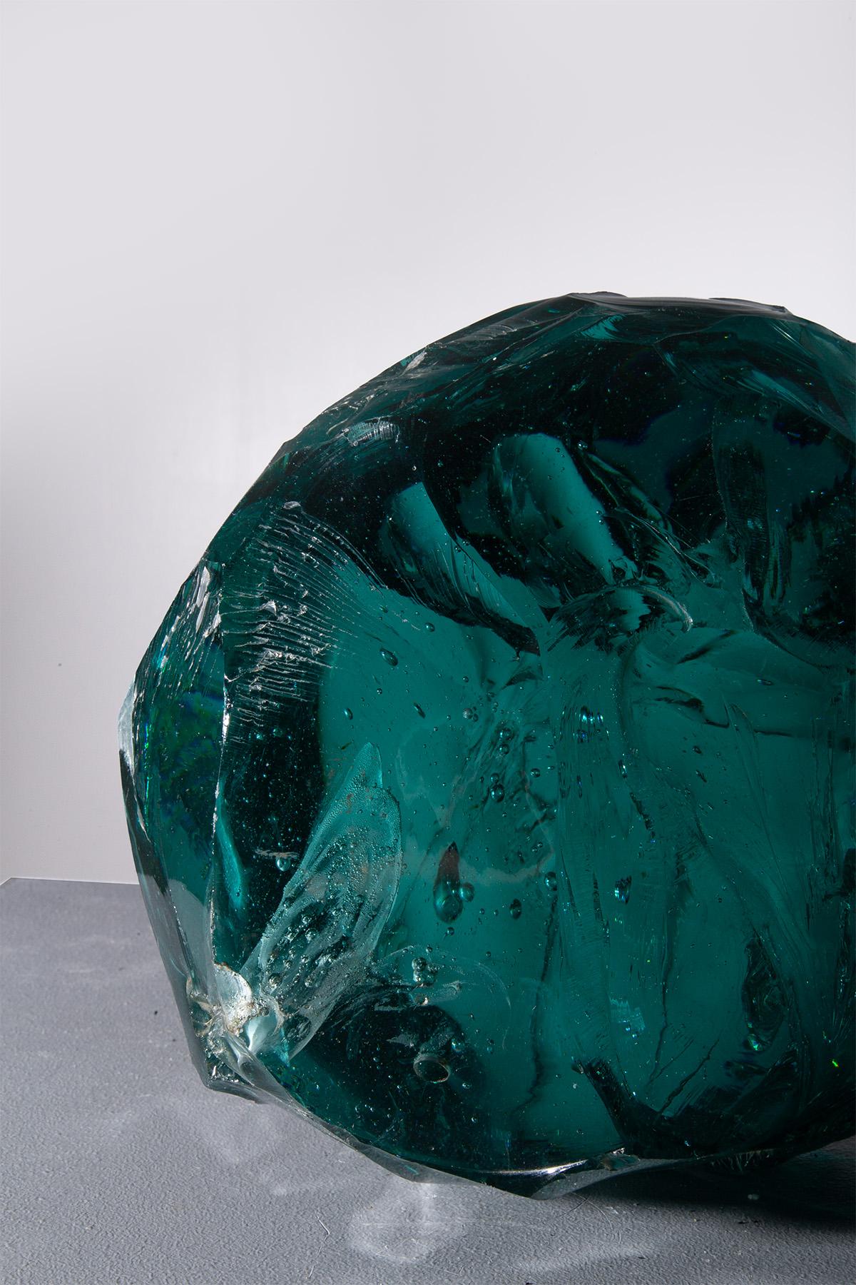 Italian Murano Glass Sculpture in crystal 1