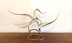 Murano Glass Sculpture by Licio Zanetti "Birds in Flight"