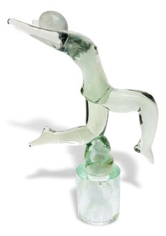 Murano Glass Sculpture Designed by Renato Anatrà for Venier, 1970s