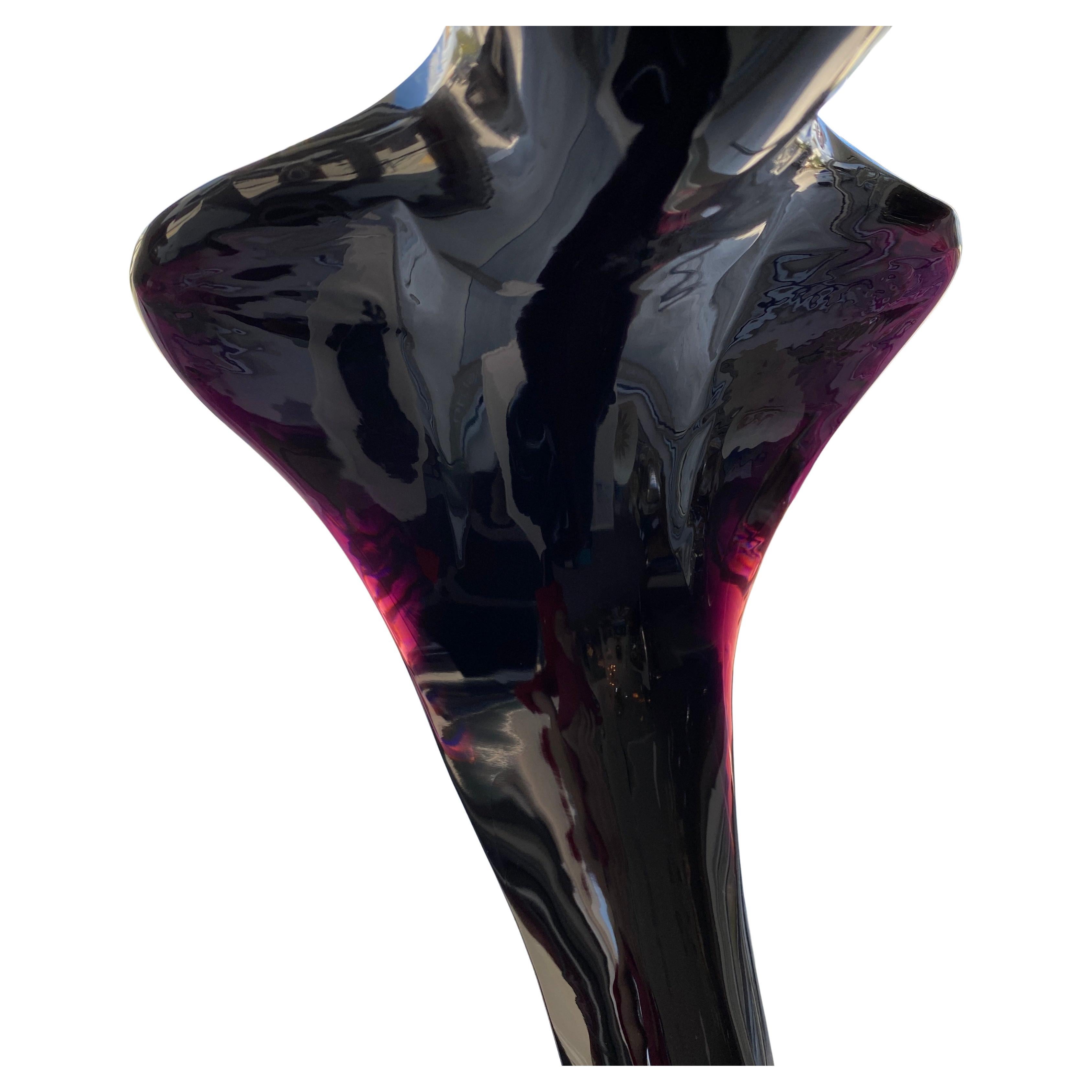 Murano Glass Sculpture of a Cobra by Loredano Rosin For Sale 10