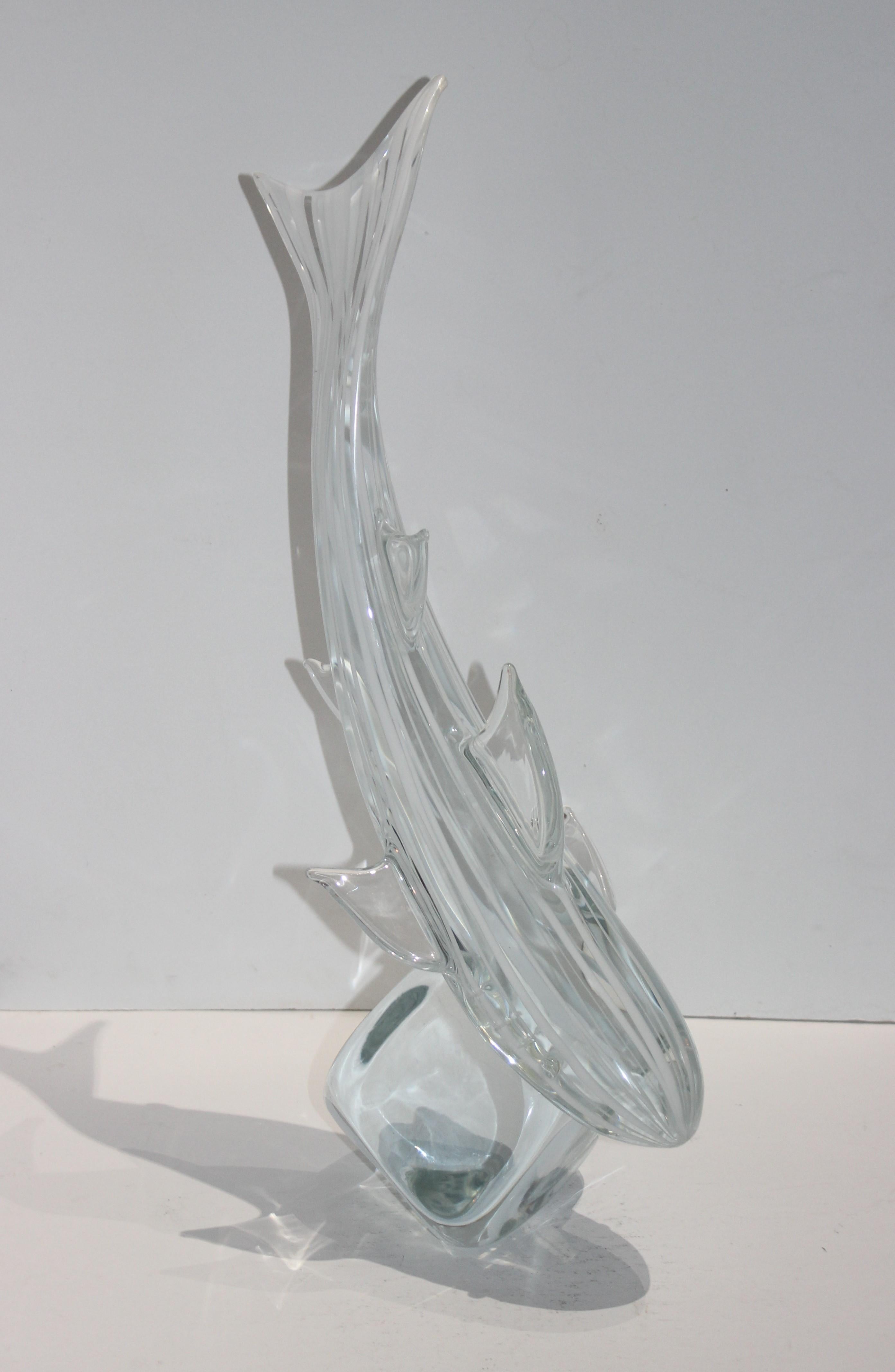 murano glass shark sculpture