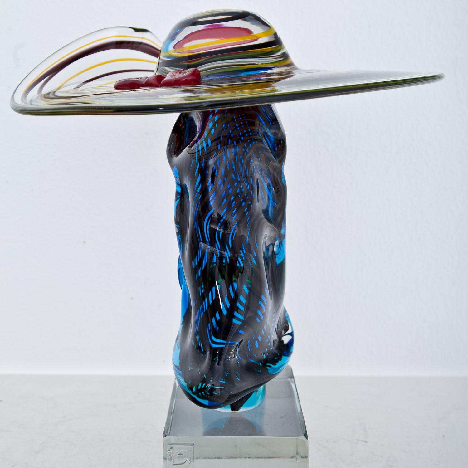 Européen Sculpture en verre de Murano 