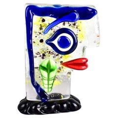 Sculpture en verre de Murano Omaggio à Picasso par Sandro Frattin