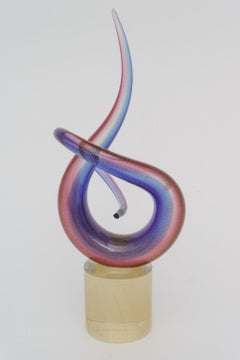 Murano Glass Sculpture Renato Anatra "Love Knot"