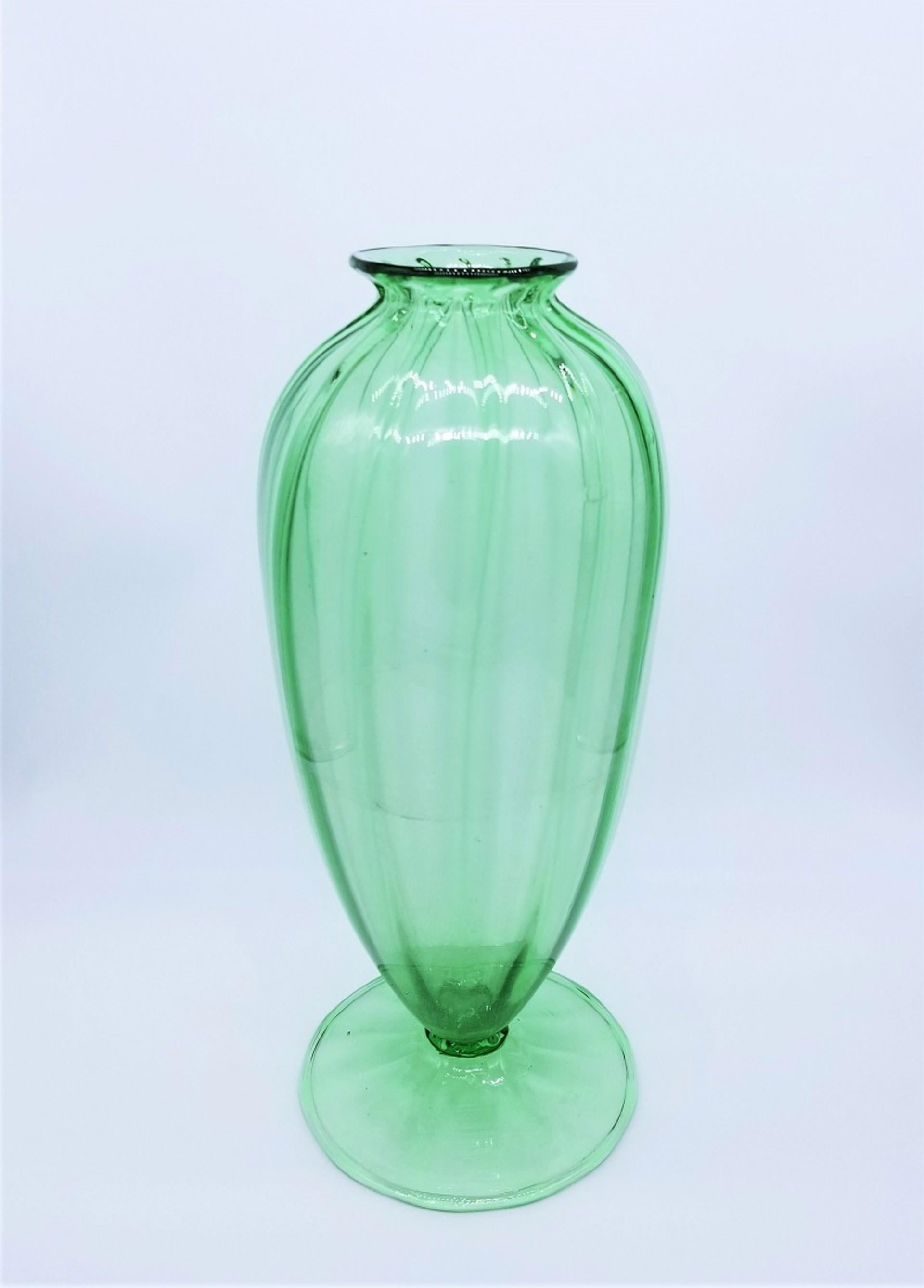 Costolato Vase Light Green For Sale 4