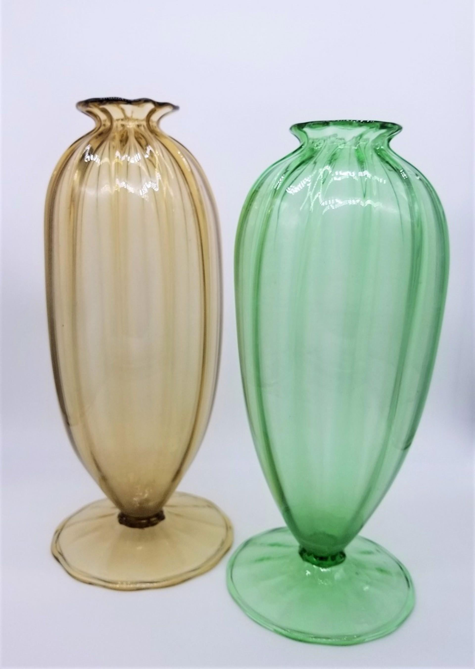 Costolato Vase Light Green For Sale 5